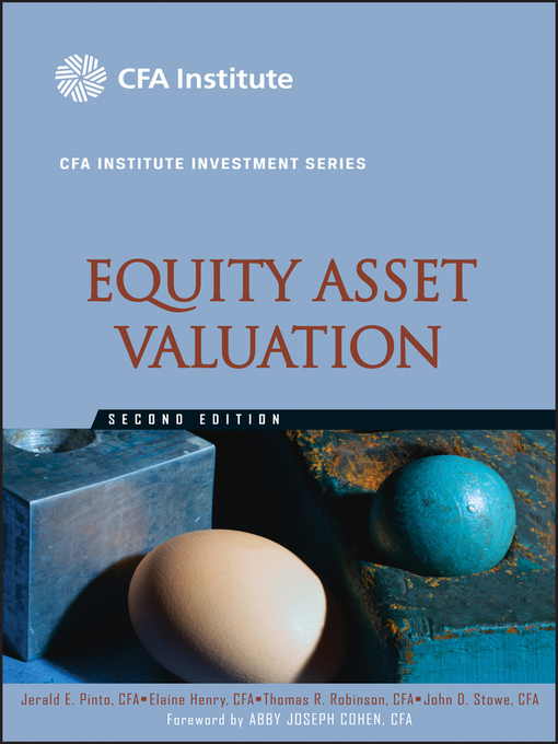 Title details for Equity Asset Valuation by Jerald E. Pinto - Available